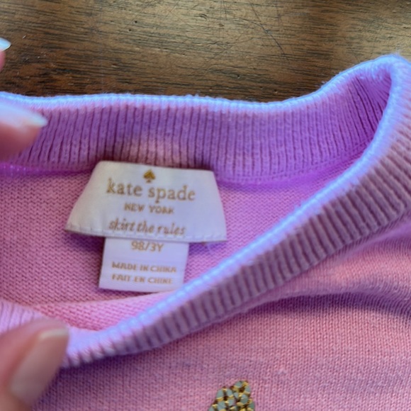 ooh la la sequin sweater Kate spade 3t pink - Picture 4 of 6